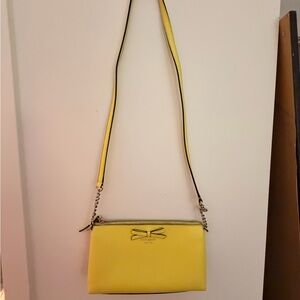 kate spade Yellow Bow Accent Crossbody Bag